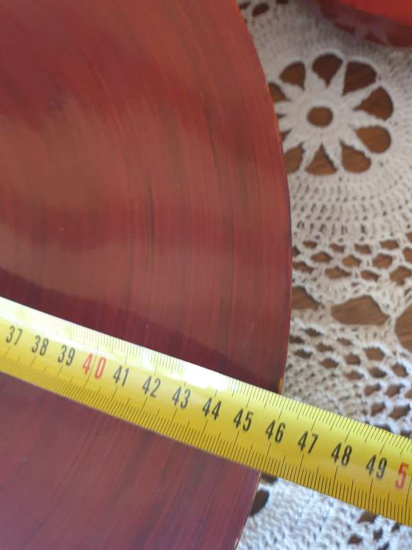LARGE BAMBOO ROUND TRAY AND VASE | GOOD CONDITION | DECOR | HOME |