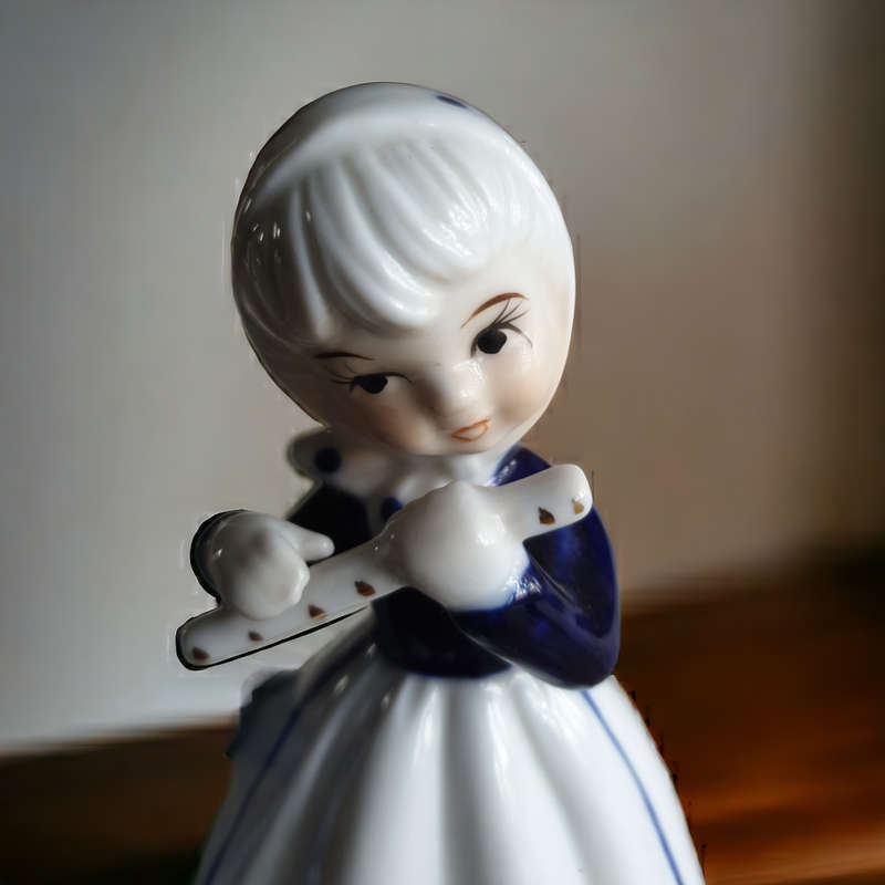 Small Blue and White Figurine