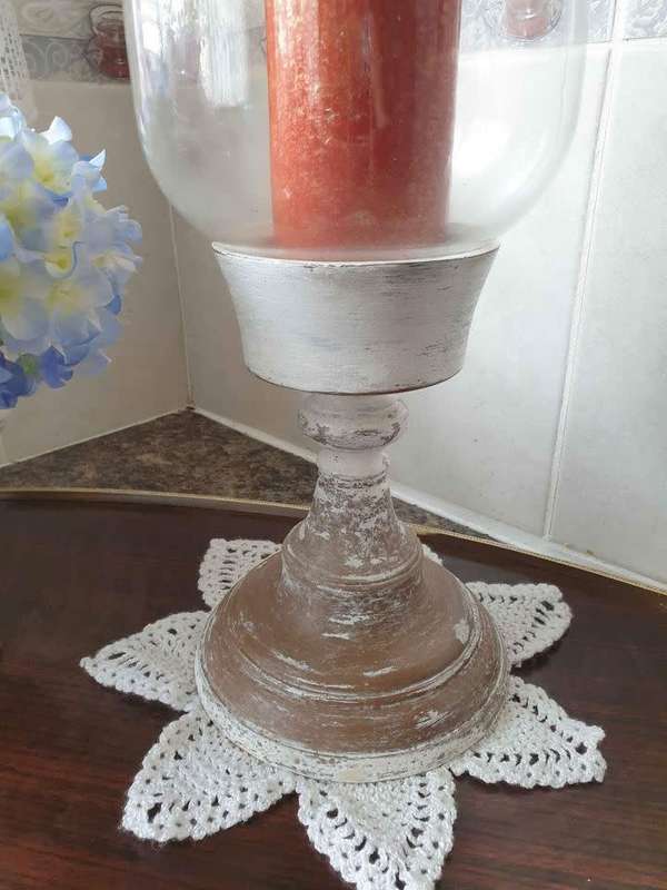 Large glass Candle Holder