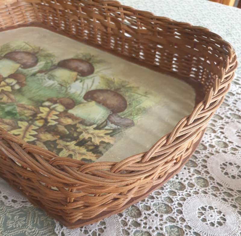 Tray  | 50 x 34 x 10 cm High | decoupage |