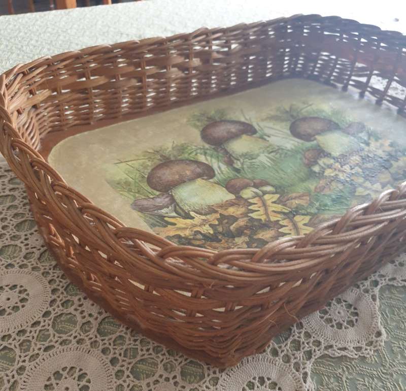 Tray  | 50 x 34 x 10 cm High | decoupage |