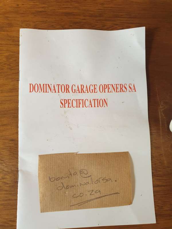Dominator garage door motor