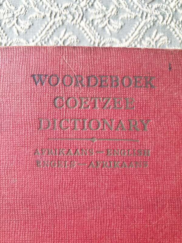 Vintage Book for Your Collection | Dictionary Coetzee woordeboek. AfriKaans-Engels, Engels-AfriKaans