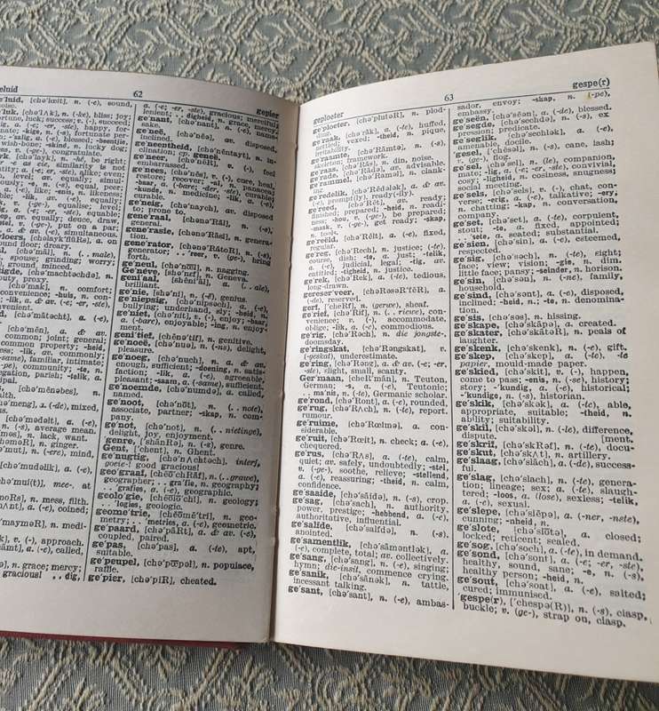 Vintage Book for Your Collection | Dictionary Coetzee woordeboek. AfriKaans-Engels, Engels-AfriKaans