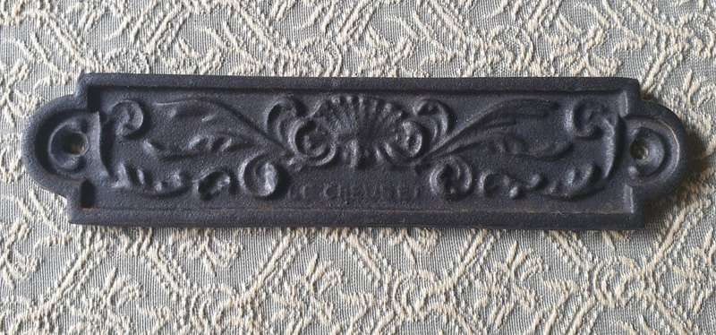 Vintage French Le Creuset Cast Iron Plaque, Retro Metal