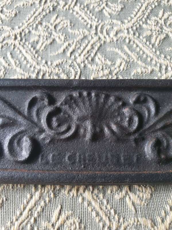 Vintage French Le Creuset Cast Iron Plaque, Retro Metal