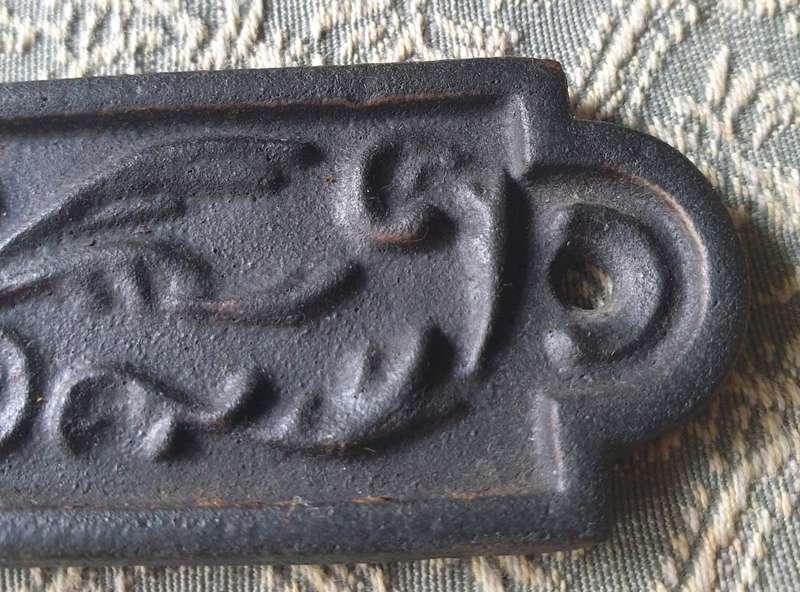 Vintage French Le Creuset Cast Iron Plaque, Retro Metal