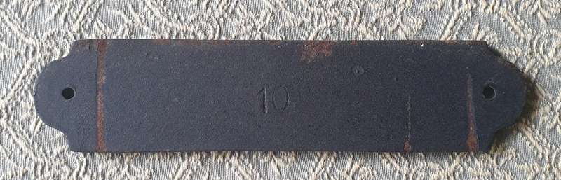 Vintage French Le Creuset Cast Iron Plaque, Retro Metal