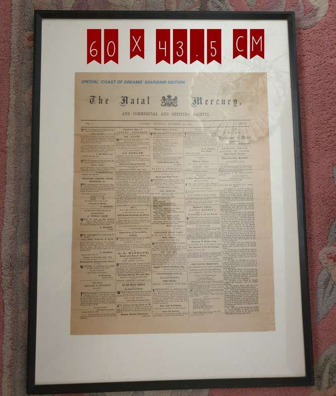 The Natal Mercury  25 November 1852