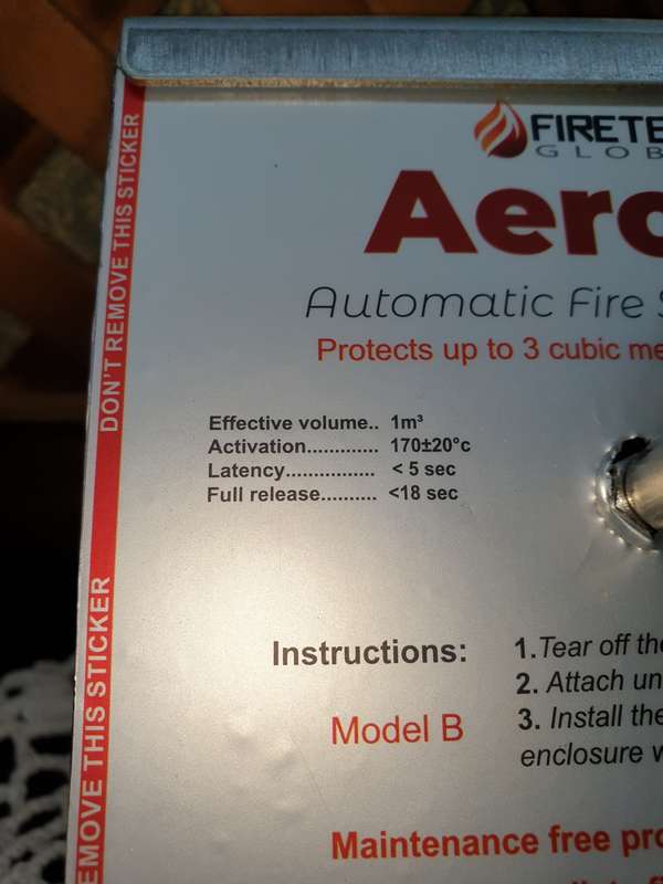 aero x fire suppression