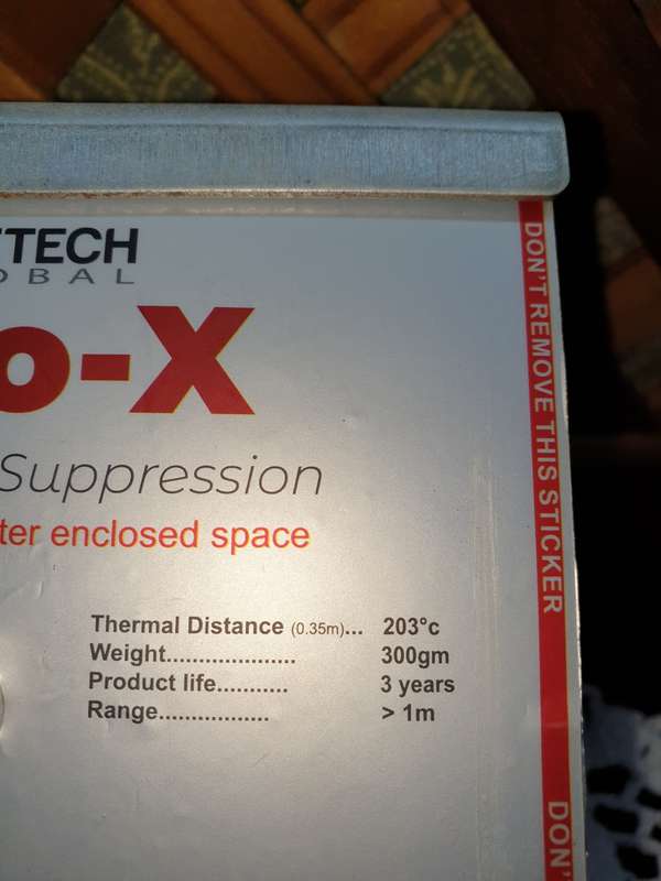aero x fire suppression