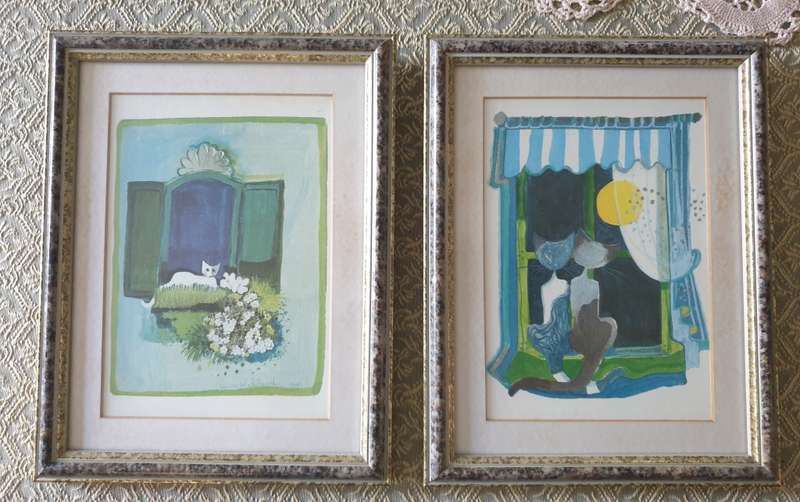 TWO CAT PRINTS | DECOR | VINTAGE | PRINTS |