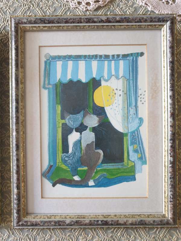 TWO CAT PRINTS | DECOR | VINTAGE | PRINTS |