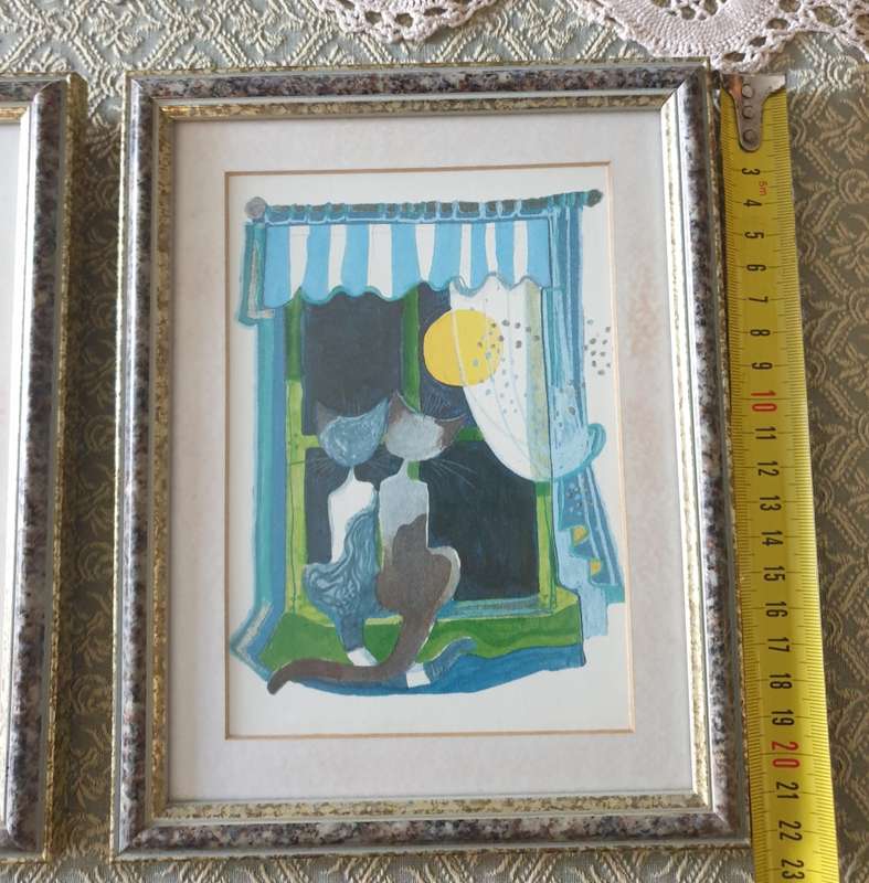 TWO CAT PRINTS | DECOR | VINTAGE | PRINTS |