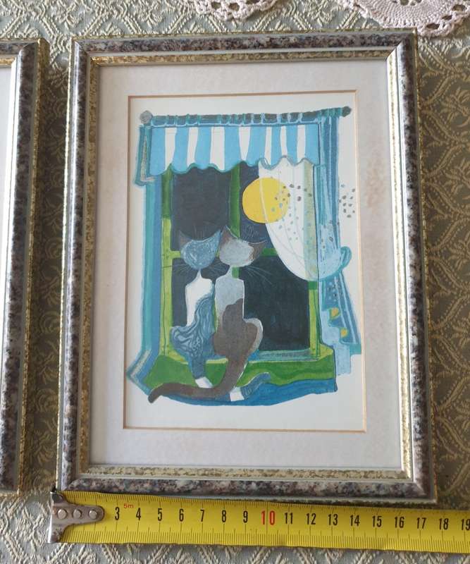 TWO CAT PRINTS | DECOR | VINTAGE | PRINTS |