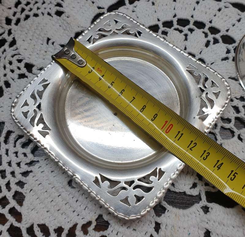 SILVER PLATED BUTTER DISH WITH LID
