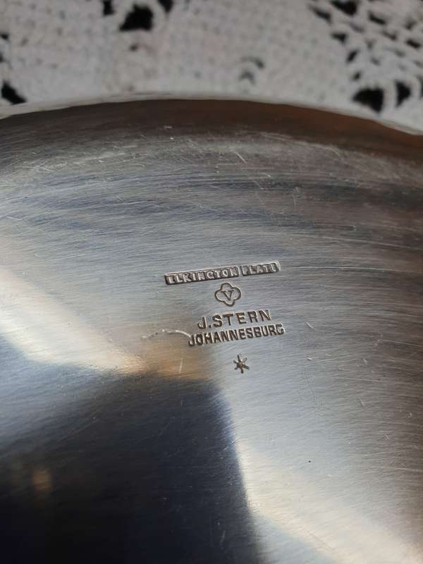 SILVER PLATED BOWL WITH INNER | JOHANNESBURG | VINTAGE | J. STERN | Elkington Plate |