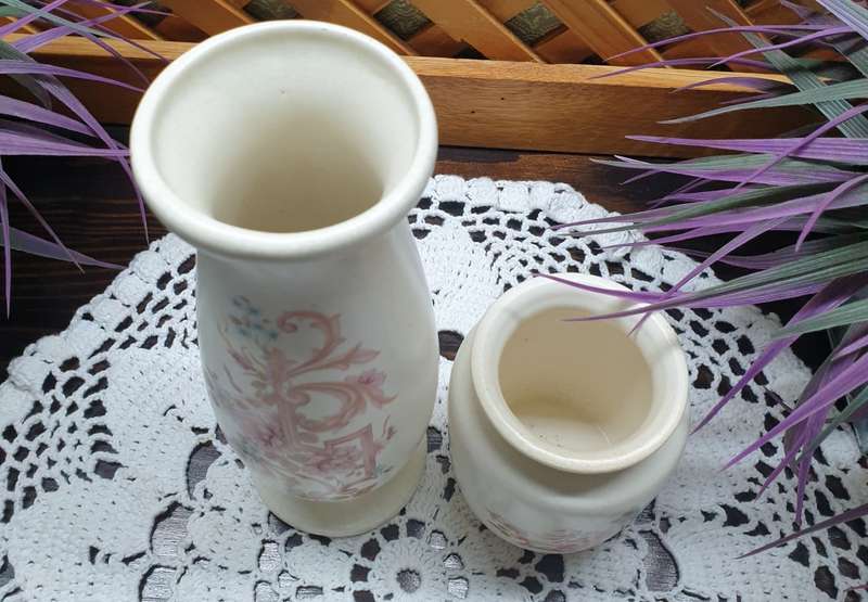 TWO VINTAGE POTTERY VASES | DECOR |