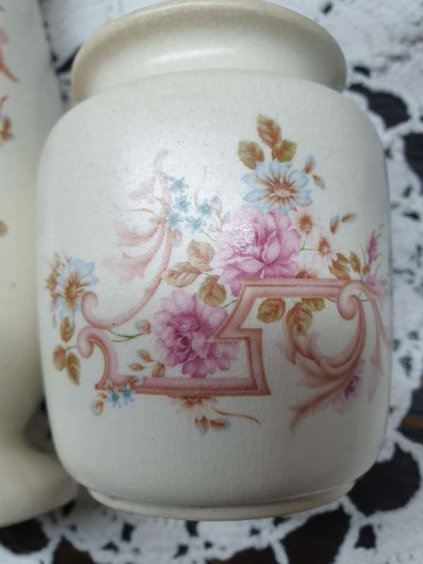 TWO VINTAGE POTTERY VASES | DECOR |
