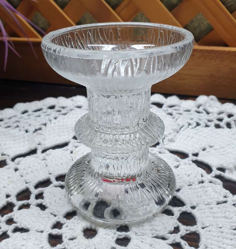 FRENCH GLASS CANDLE HOLDER | DECOR |