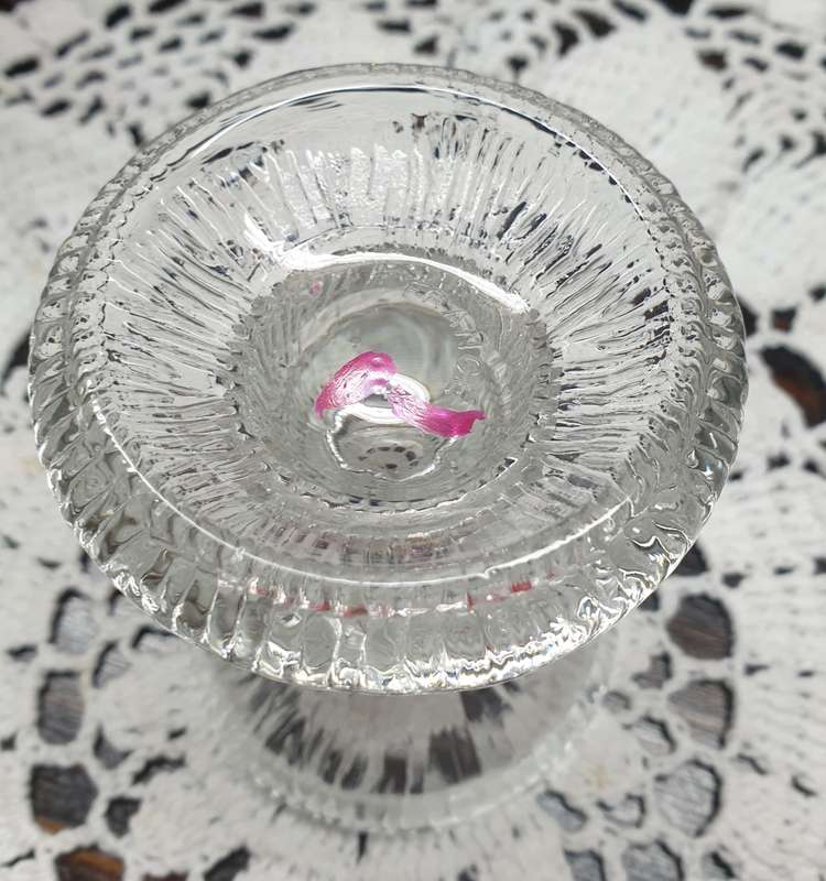 FRENCH GLASS CANDLE HOLDER | DECOR |