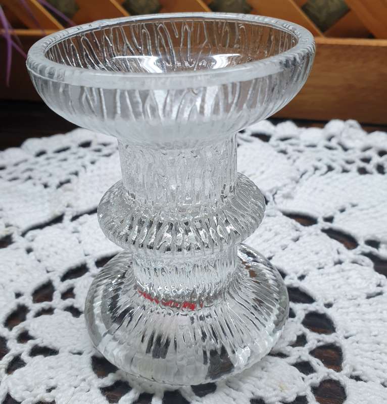 FRENCH GLASS CANDLE HOLDER | DECOR |