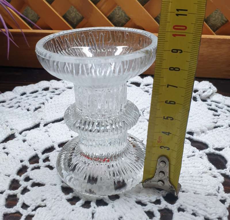 FRENCH GLASS CANDLE HOLDER | DECOR |