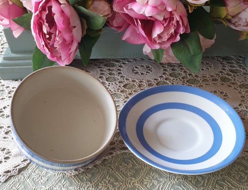 T G GREEN & CO CORNISH KITCHEN WARE | BUTTER DISH | Kitchenware | Blue & White |
