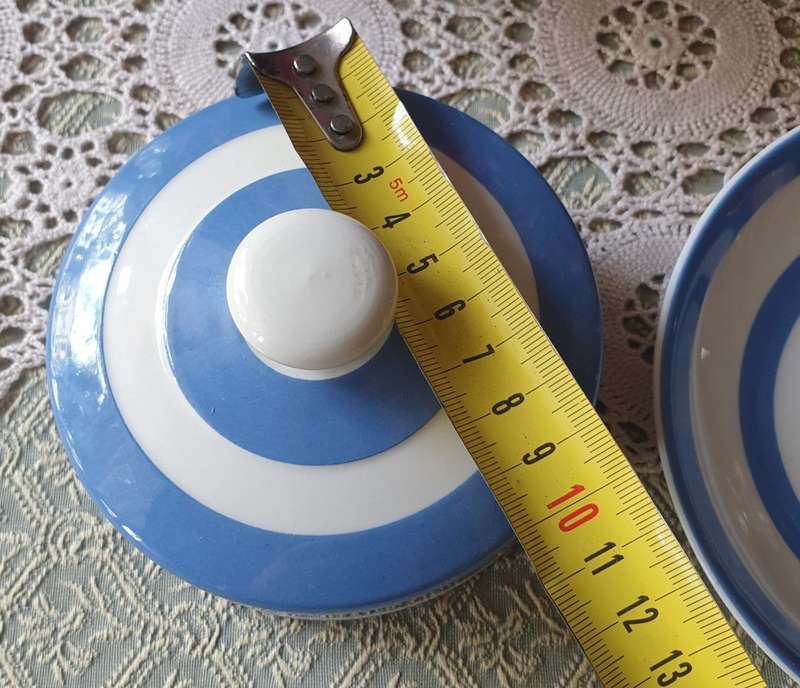 T G GREEN & CO CORNISH KITCHEN WARE | BUTTER DISH | Kitchenware | Blue & White |
