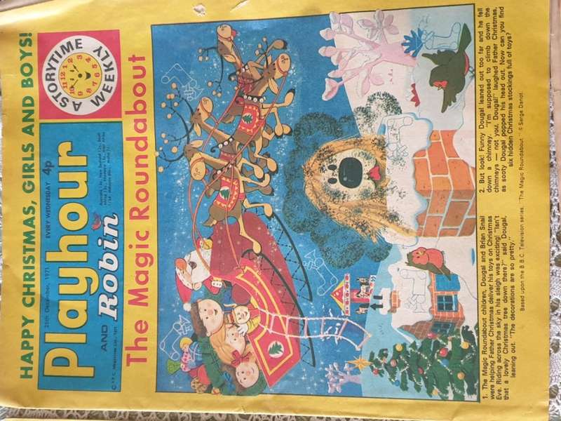Set of six vintage childrens activity comics from the 70`s