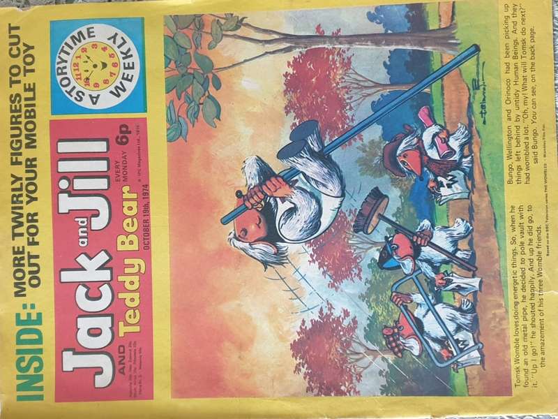 Set of six vintage childrens activity comics from the 70`s