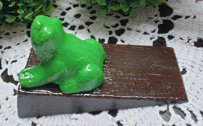 CAST IRON DOORSTOP | PAINTED | FROG |