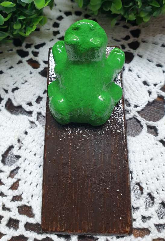 CAST IRON DOORSTOP | PAINTED | FROG |