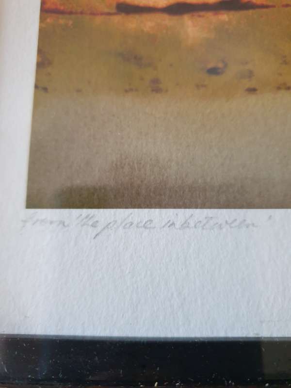 VINTAGE FRAME WITH PICTURE | SIGNED |