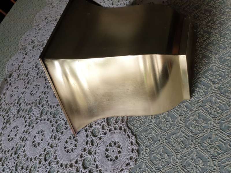 Large Brass Wall Planter, vintage wall pocket, hanging planter for succulents or artificial flowers