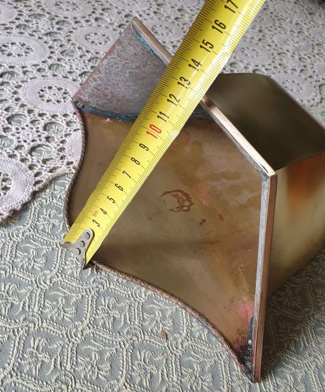 Large Brass Wall Planter, vintage wall pocket, hanging planter for succulents or artificial flowers