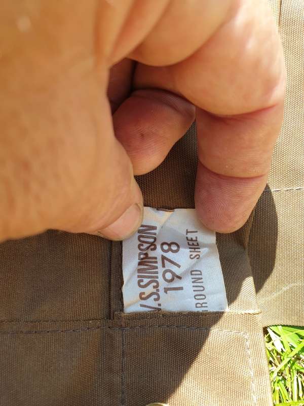 Army ground sheet from 1978 ... EXCELLENT CONDITION.
