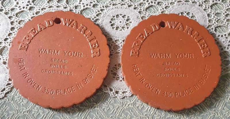 Set of Terracotta bread Warmers for your Farmhouse Kitchen 14 cm Wide