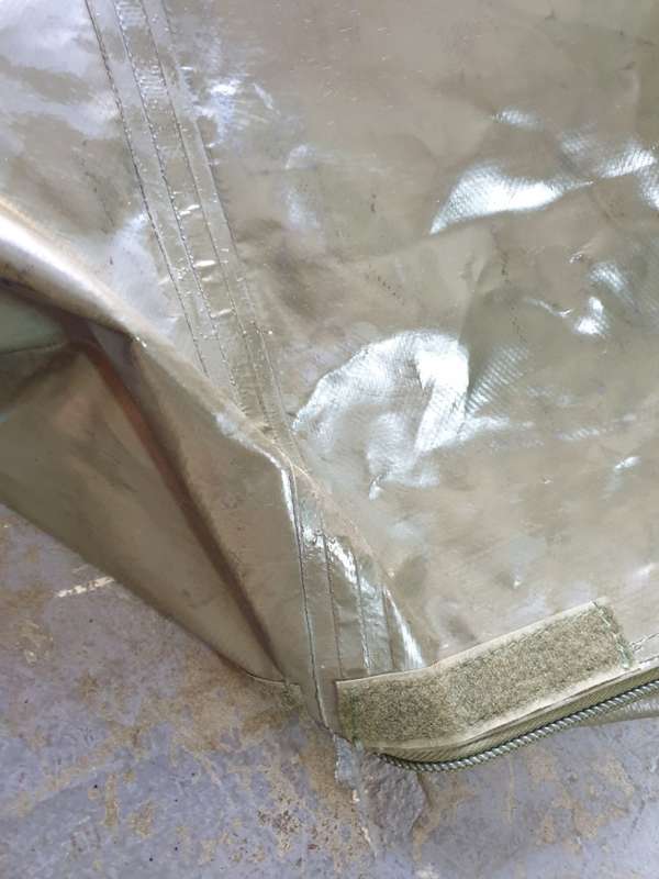 Massive Waterproof canvas bag for inside of trailer.