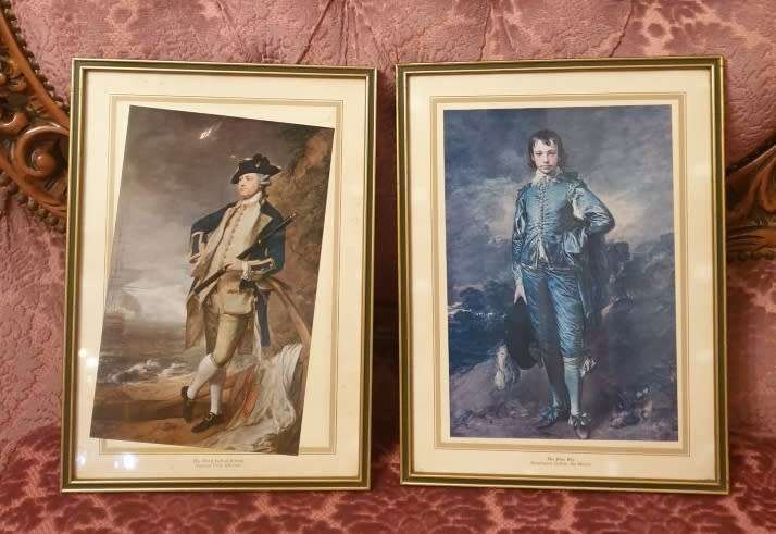 VINTAGE SET OF PRINTS | THE BLUE BOY | THE THIRD EARL OF BRISTOL |