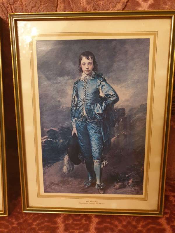 VINTAGE SET OF PRINTS | THE BLUE BOY | THE THIRD EARL OF BRISTOL |
