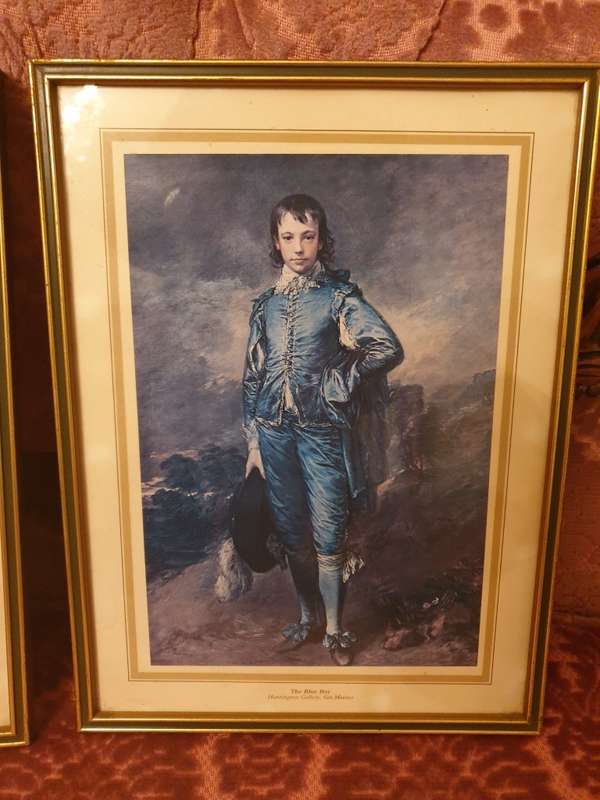 VINTAGE SET OF PRINTS | THE BLUE BOY | THE THIRD EARL OF BRISTOL |