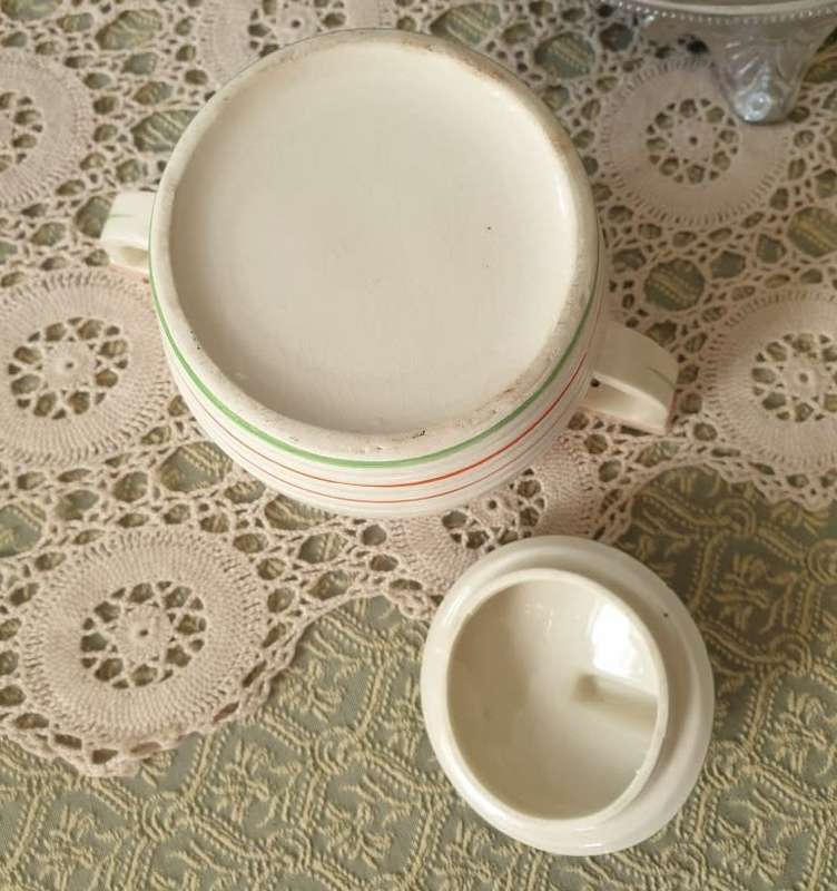 VINTAGE SUGAR BOWL WITH LID | DECOR | KITCHEN |