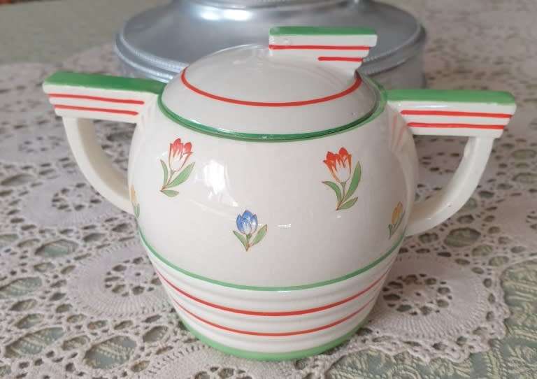 VINTAGE SUGAR BOWL WITH LID | DECOR | KITCHEN |