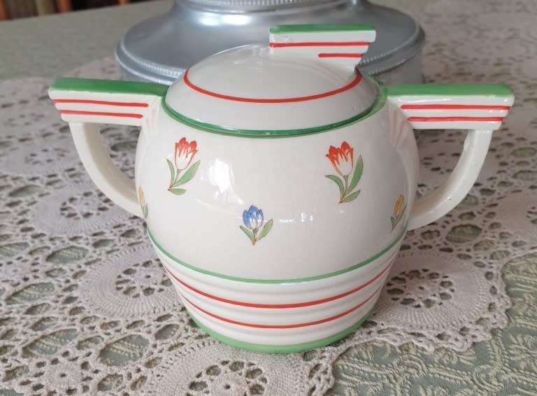 VINTAGE SUGAR BOWL WITH LID | DECOR | KITCHEN |