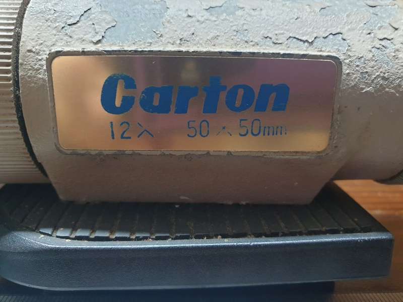 Vintage WW2 Carton 12*12-50  Artillary spotting scope with tripod