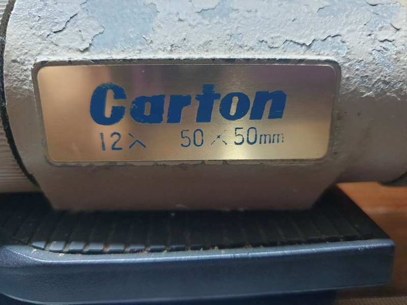 Vintage WW2 Carton 12*12-50  Artillary spotting scope with tripod