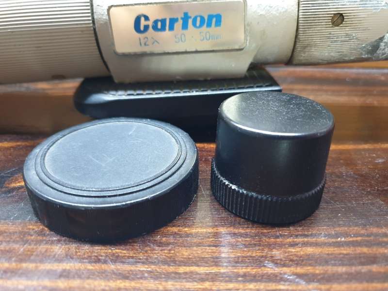Vintage WW2 Carton 12*12-50  Artillary spotting scope with tripod