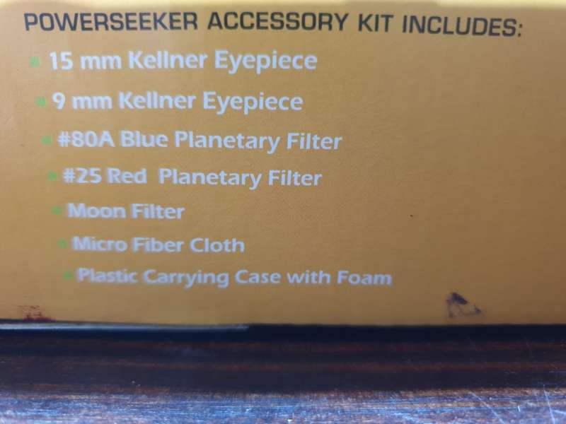 Celestron Powerseeker Accessory Kit- Display unit.