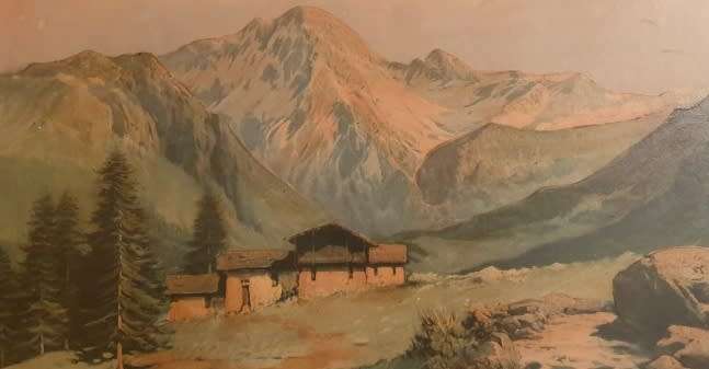 FABBRI VINTAGE PAINTING IN FRAME